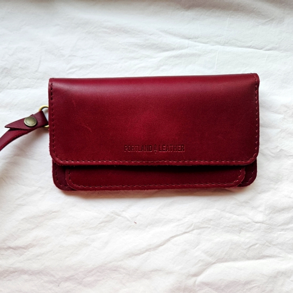 Portland Leather Lily Wristlet